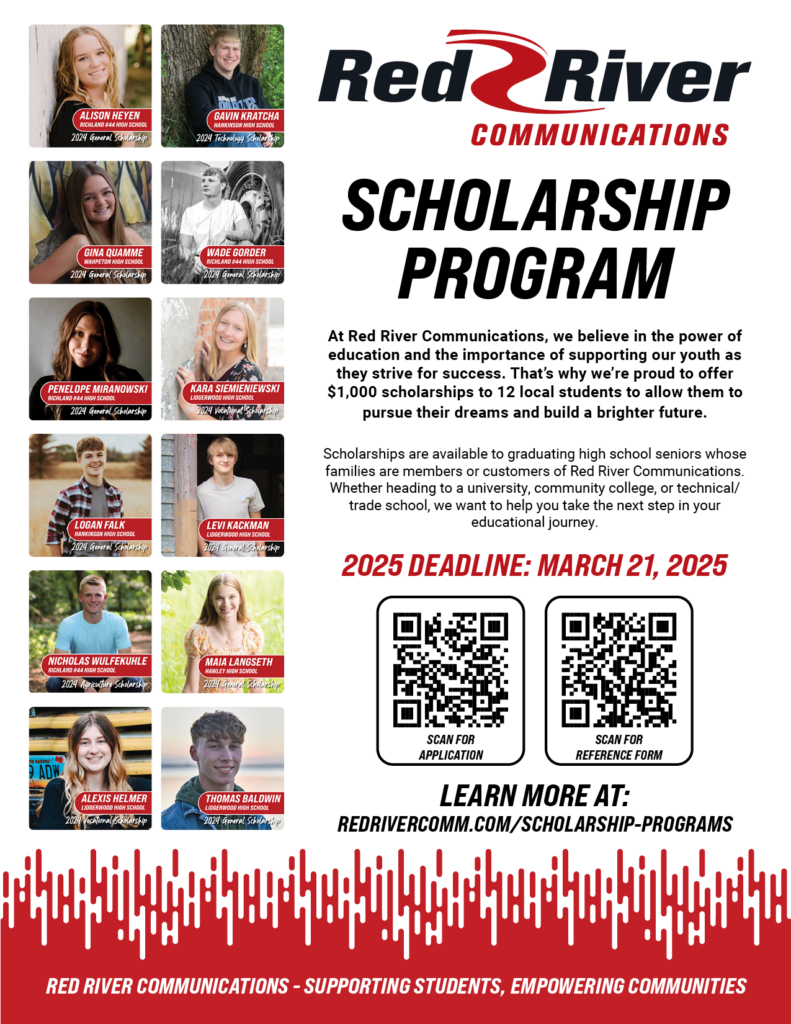 Red River Communications Scholarship Program Flyer